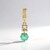 Ciondolo in oro con Smeraldo Color Paraiba