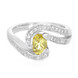 Yellow Beryl Silver Ring