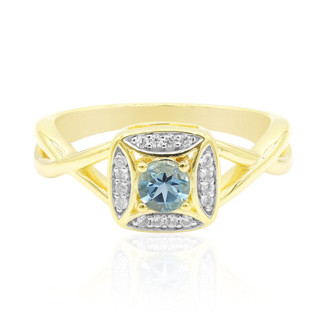 Anello in oro con Acquamarina Santa Maria Africana