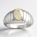 Anello in argento con Pietra del Sole dell'Oregon