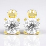 Boucles d'oreilles en or et Zircon (de Melo Gold)
