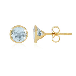 Orecchini in argento con Topazio Blu Cielo