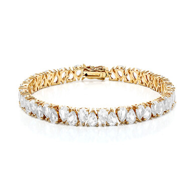 Bracciale in argento con Topazio Bianco