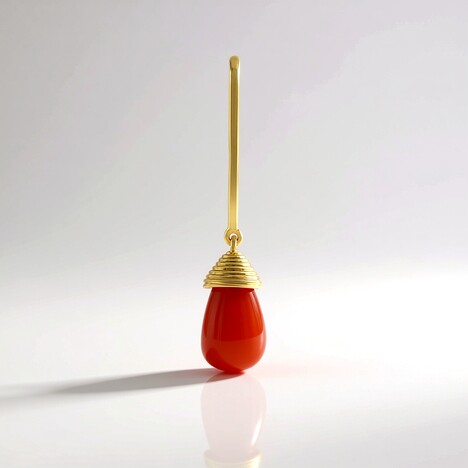 Ciondolo in argento con Onice Rossa (MONOSONO COLLECTION)
