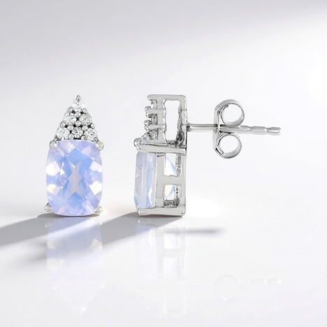 Orecchini in argento con Quarzo Blue Moon