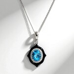 Collier en or et Onyx noir