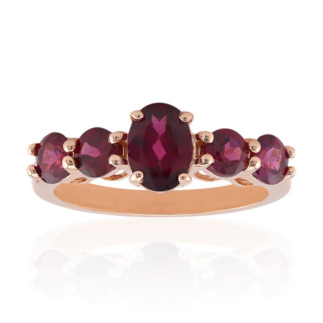 Rhodolith-Silberring