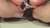 Bague en argent et Grenat Rhodolite (Granulieren)