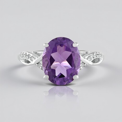 Anello in argento con Ametista