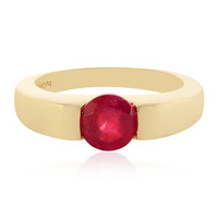 Zilveren ring met een Madagaskar Robijn