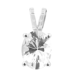 Ciondolo in argento con Danburite