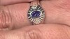 Zilveren ring met een tanzaniet (Pallanova)