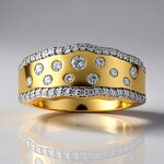 Anello in oro con Diamante SI1 (G) (Annette)