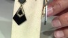 Pendientes en plata con Ónix negro