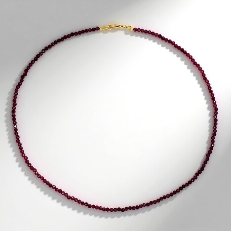 Collana in argento con Granato Mozambico