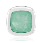 Colgante en plata con Cuarzo verde pastel (MONOSONO COLLECTION)