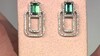 Boucles d'oreilles en argent et Tourmaline verte de Benedito