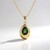 Collana in argento con Apatite Cromo