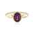 Anillo en oro con Granate Magenta