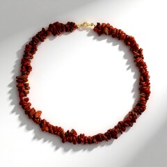Collier en argent et Jaspe sanguin