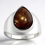 Bague en argent et Agate de Feu