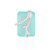 Zilveren hanger met een Aqua Chalcedoon