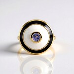Bague en argent et Tanzanite (M de Luca)
