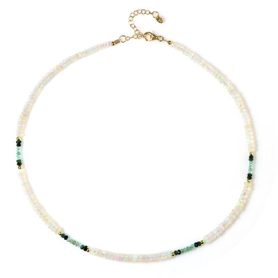 Welo Opal Silver Necklace (Riya)