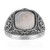 Rainbow Moonstone Silver Ring (Annette classic)