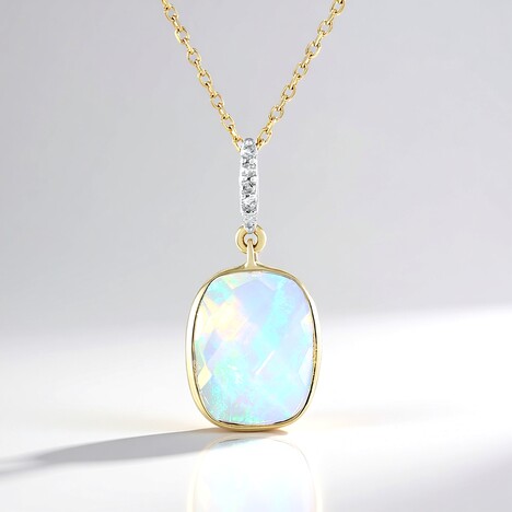 Collana in oro con Opale di Welo