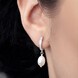 White Freshwater Pearl Silver Earrings