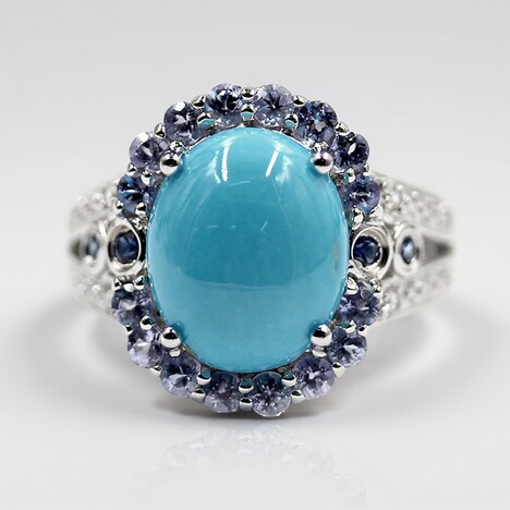 Bague en argent et Turquoise Sleeping Beauty (Faszination Türkis)