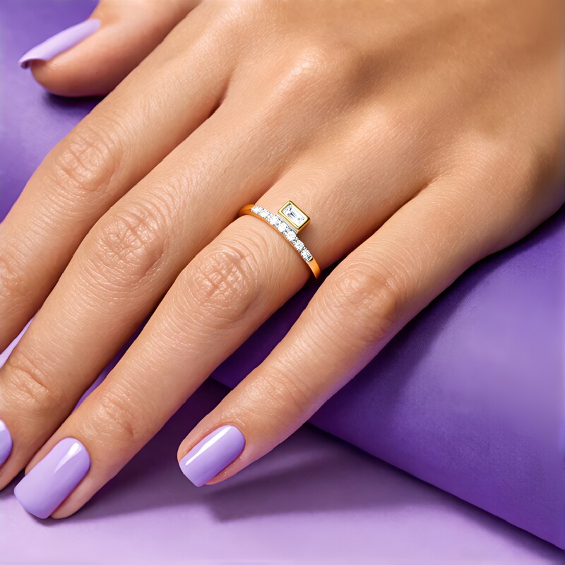 Anillo en oro con Diamante SI1 (G) (Annette)