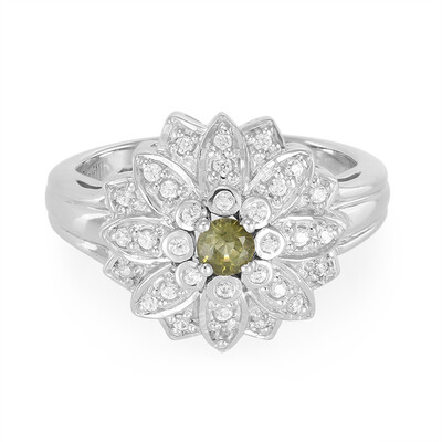 Bague en argent et Tourmaline cuprifère