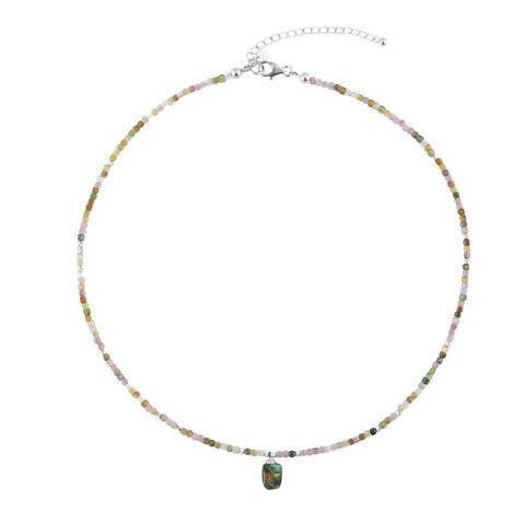 Collar en plata con Ammolita