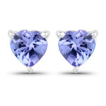 Pendientes en plata con Tanzanita