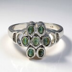 Anello in argento con Alessandrite Occhio di Gatto