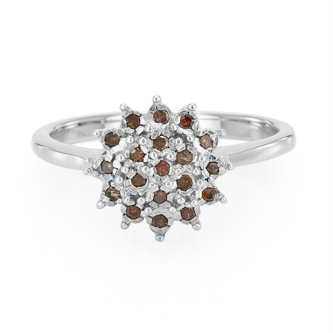 Fancy-Diamant-Silberring