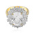 Zilveren ring met een witte topaas