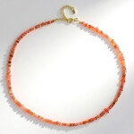 Collana in argento con Opale Arancione d'Etiopia
