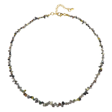 Fancy-Diamant-Silberhalskette