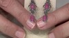 Pendientes en plata con Rodonita (Desert Chic)