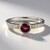 Anello in argento con Rodolite (Granulieren)