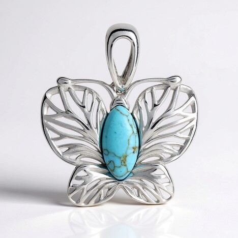 Pendentif en argent et Turquoise (dagen)