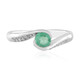 Bague en argent et Emeraude de Russie