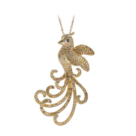 SI2 Fancy-Brillant-Goldhalskette (CIRARI)