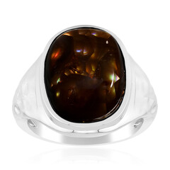 Zilveren ring met een vuur agaat