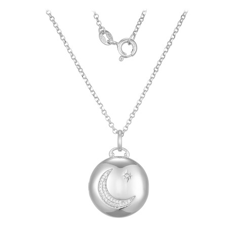 Zirkon-Silberhalskette (Adela Silber)