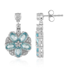 Boucles d'oreilles en argent et Zircon de Ratanakiri