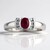 Anello in argento con Rubino Keniano